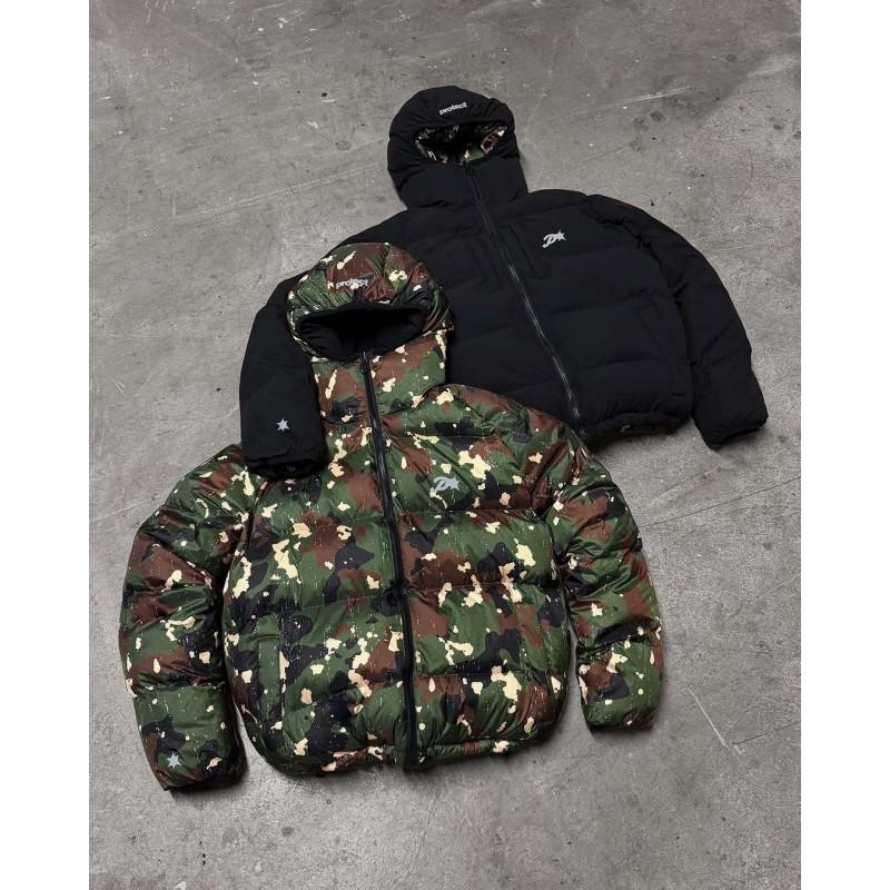 Unisex Reversible Hooded Puffer Jacket Winter