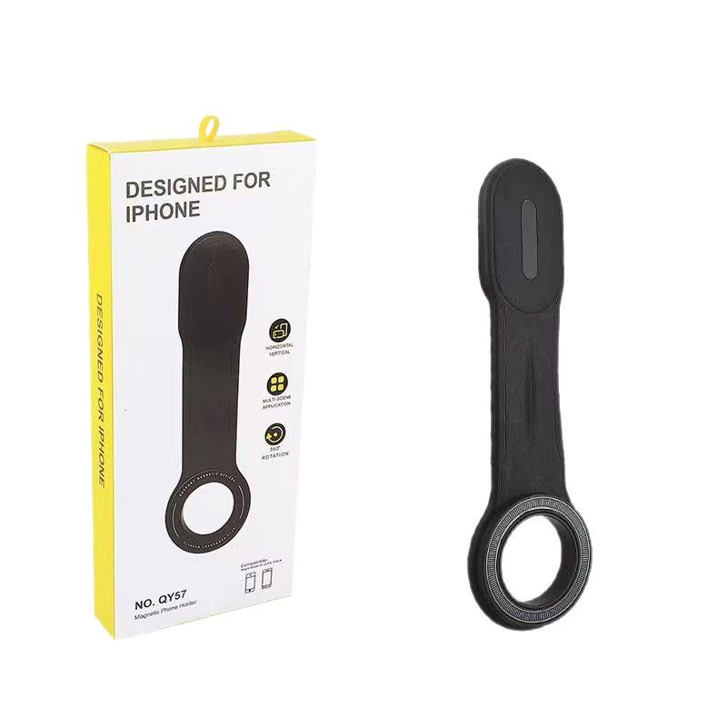 Magnetic Car Phone Holder with Multifunctional Floating Screen and Bendable Center Console Support