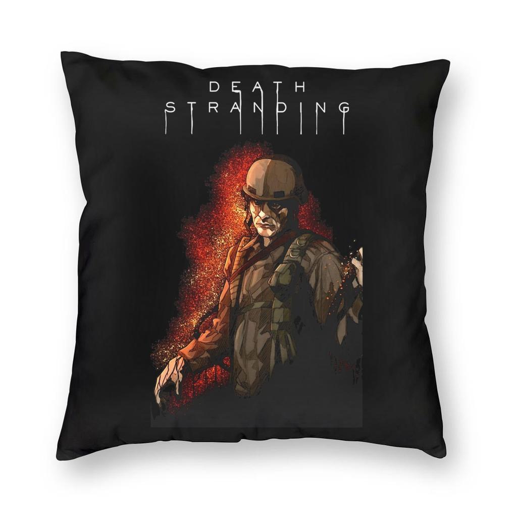 Death Stranding Pillowcase Cushion Cover Decorations Kojima Hideo Metal Gear Solid Reedus Game Mgs Throw Pillow Case Cover Home
