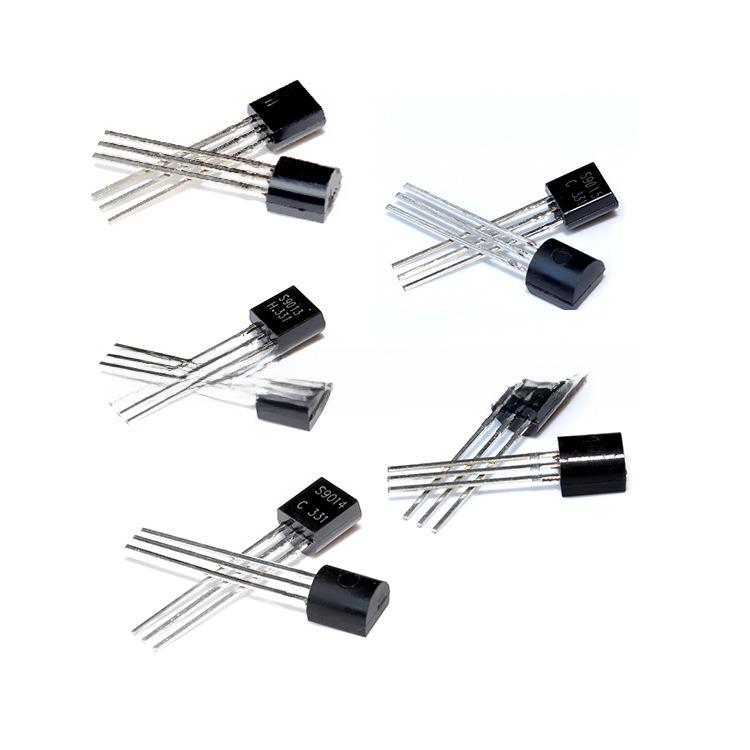 Low Power Transistor Package Set: Includes S9013, S9014, S8050, S8550, and 18 Others (10 Pieces Each).