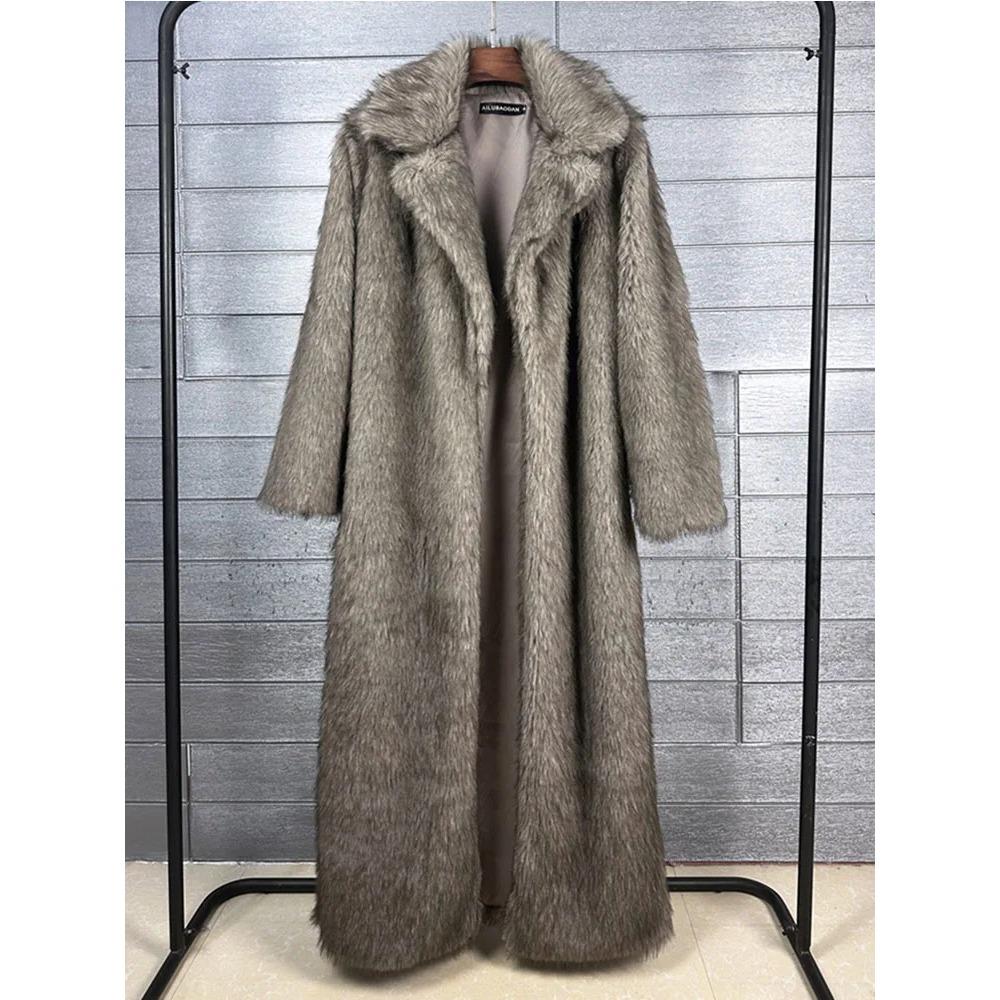 130cm Garš Luksusa Atloks Mākslīgās Kažokādas