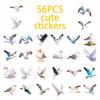 56 Realistic White Bird Graffiti Stickers Do Not Repeat Waterproof Stickers