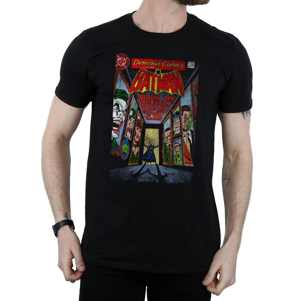 Batman Mens Rogues Gallery Comic Cover Cotton T-Shirt