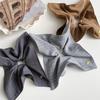 Korean Fashion Large Intestine Hair Ring - High-Texture Cloth Hair Accessory for Low Ponytail with Square Scarf Design