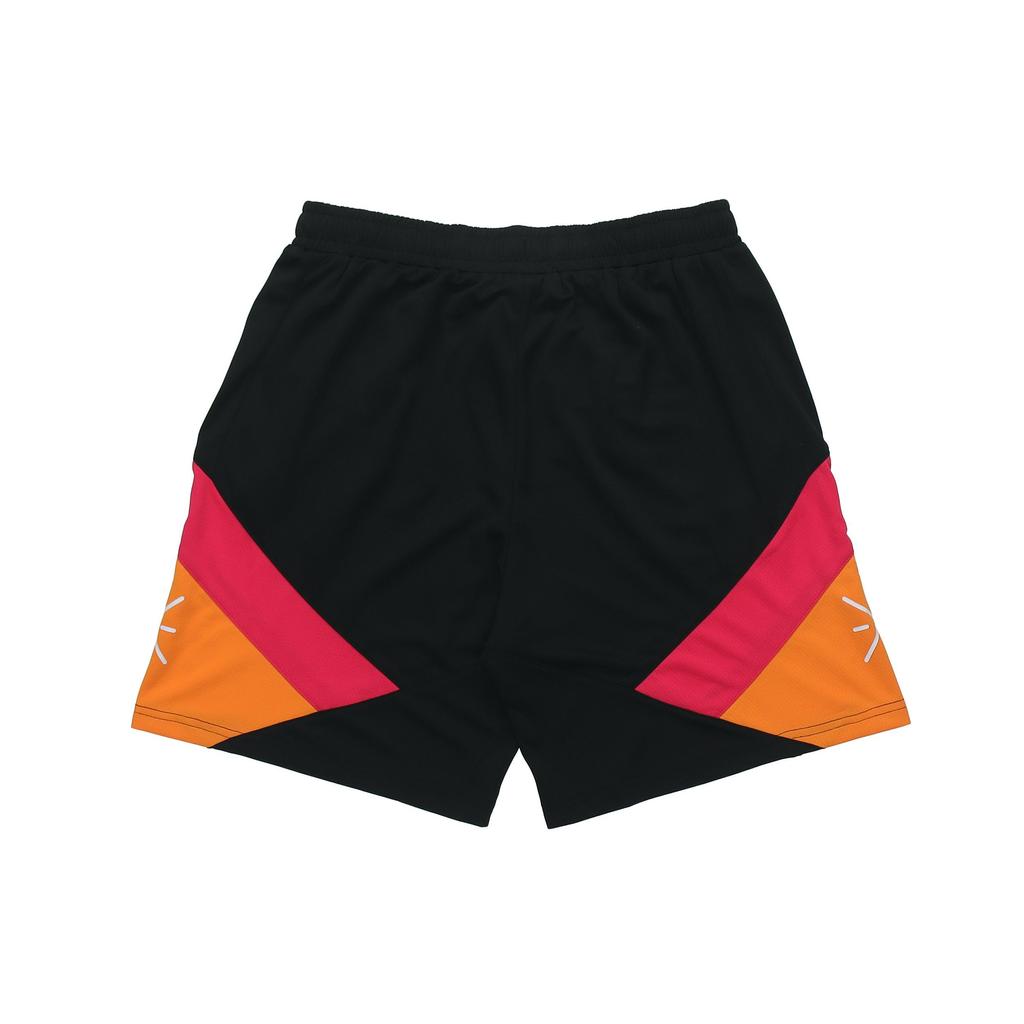 Li-Ning Wade Series Letter Print Contrast Basketball Sports Casual Shorts Men Bottoms Black AAPR347-1