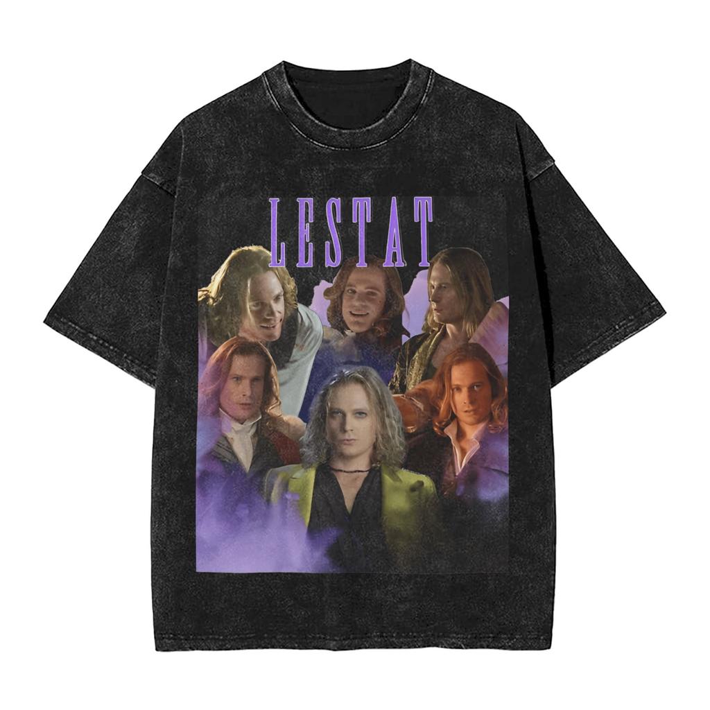 The Vampire Lestat T Shirt Six Acts Fashion T Shirts Short Sleeves Aesthetic Tops Summer Cotton O-Neck Oversized Clothes