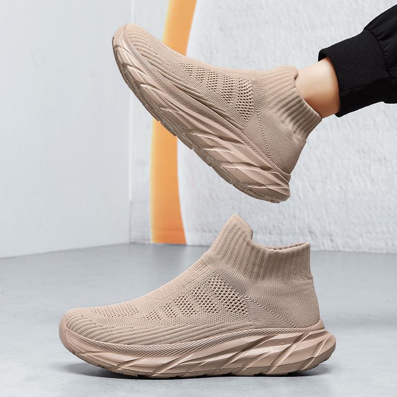 Dámské mokasíny, ležérní nazouvací boty na chůzi, letní pánské nazouvací boty, lehké ponožkové boty pro matku, velká velikost 36-45