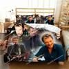 France Rock Singer J-Johnny H-Hallyday Bedding Set Single Twin Full Queen King Size Bed Set Aldult Kid Bedroom Duvet Cover Sets0