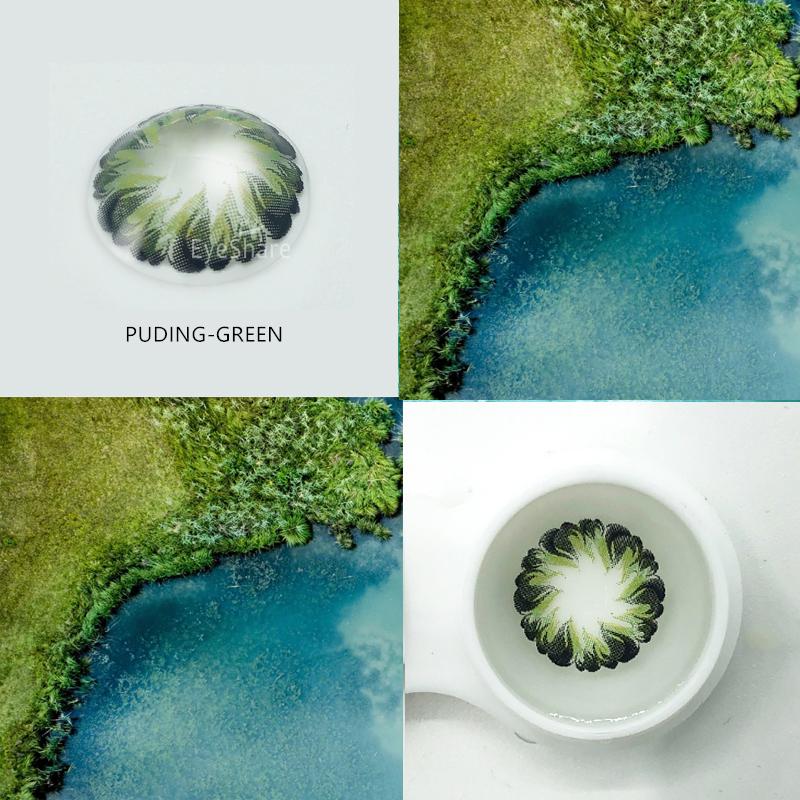 Eyeshare Lentile de contact Color Softlens 1 pereche Seria 3TONE Lentile de contact colorate Ochi Utilizare anuală Contacte cosmetice