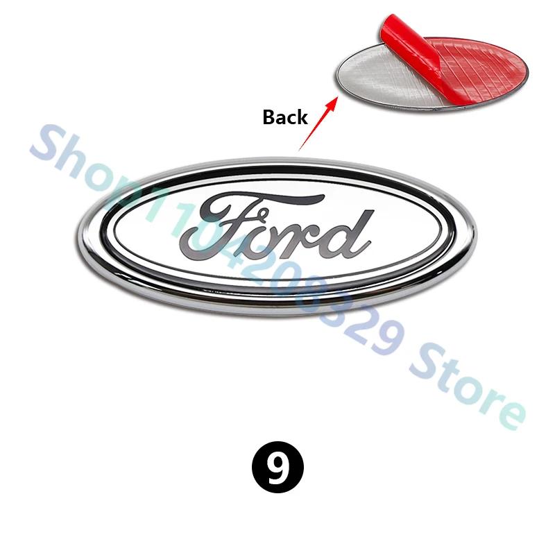 For Ford  MK1 Car Front Rear Trunk Emblem 11.5x4.5cm Cover Sticker for Ford Focus Edge Mondeo Ecosport Ranger Fiesta Fusion Kuga Accessories