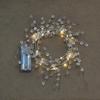 1pc Smart LED Copper Wire Lights , Pearl-Shaped String Lights, Battery-Powered for Home, Holiday Decor, Christmas & Weddings