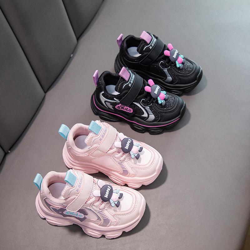 2026 Girls' Spring & Autumn Sports Shoes: Versatile, Comfortable Dad Shoes for Kindergarten To Big Kids