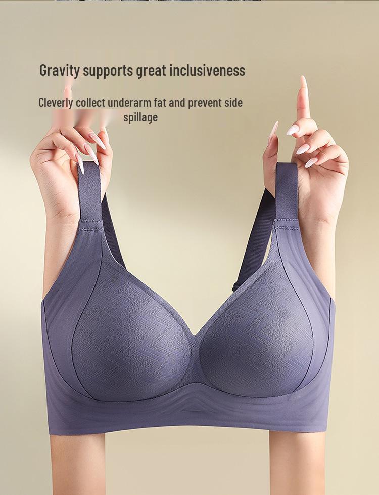 Wirefree Large Bust Minimizer Bra - Women's Anti-Sagging Seamless Support with Fixed Cup