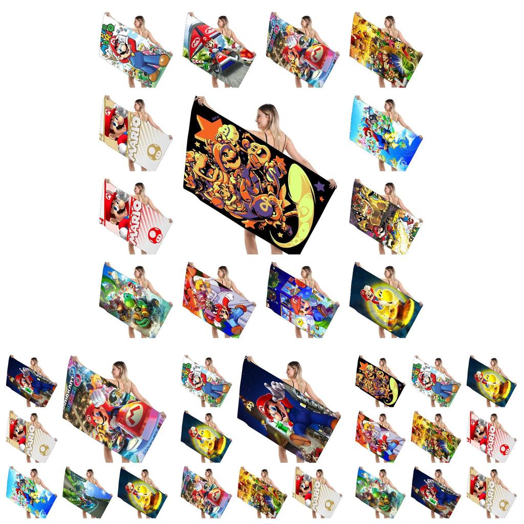 Children's Mario Beach Towel Super Soft And Absorbent!