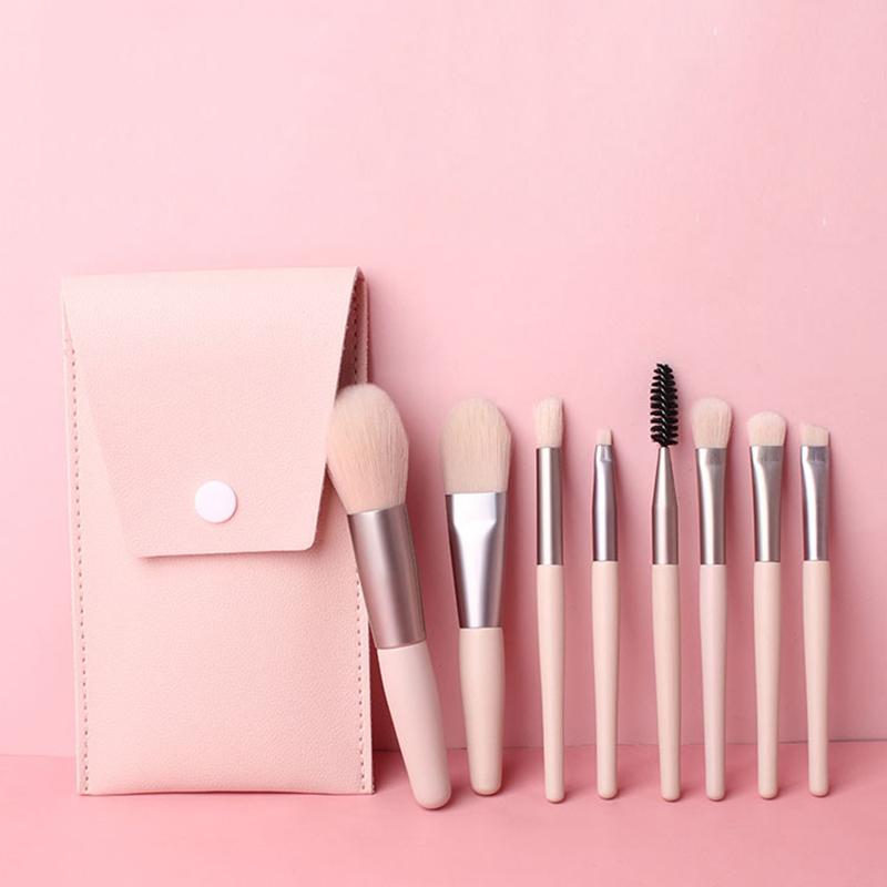 8 Makeup Brushes Eye Shadow Foundation Powder Eyelash Lip Concealer Blush Brush