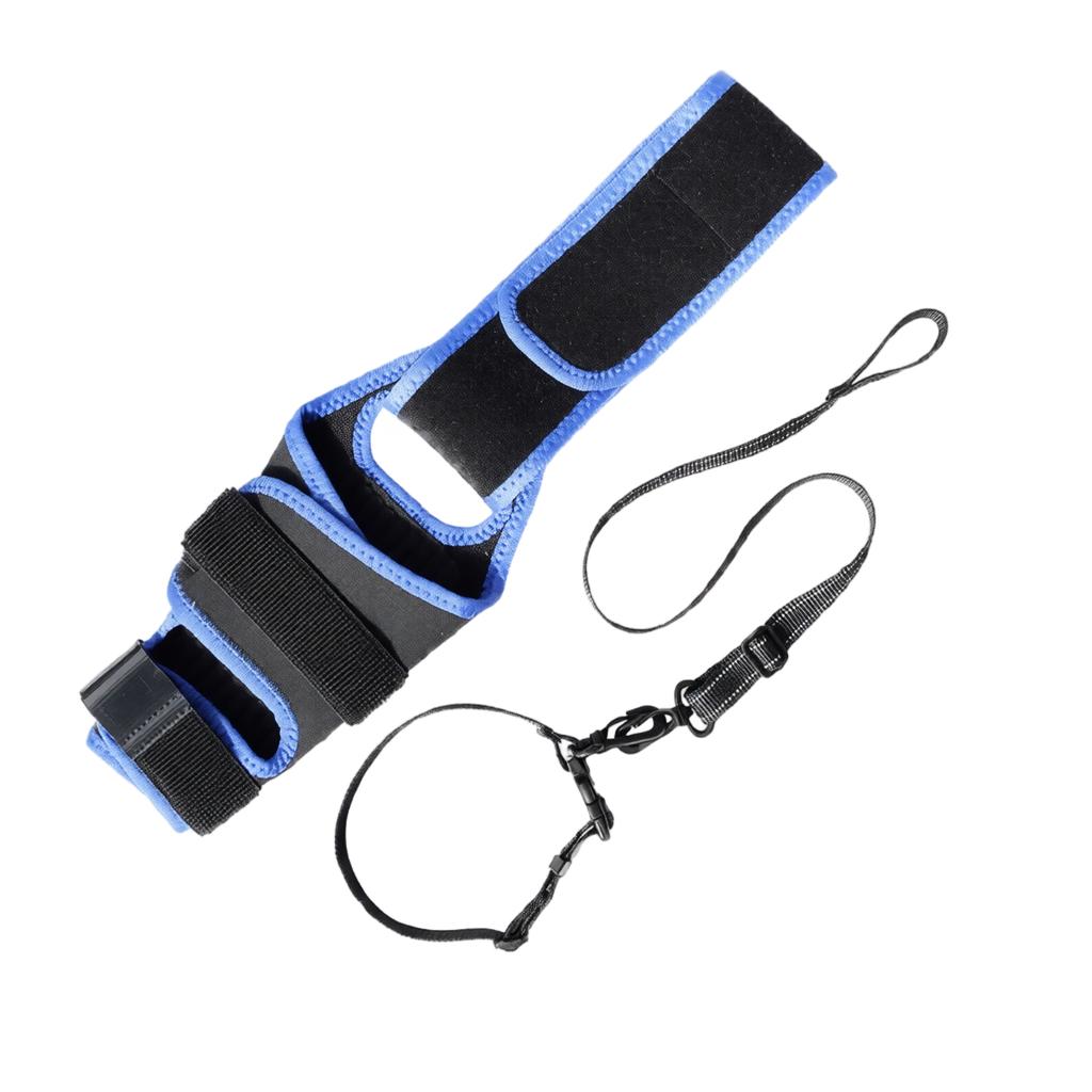 Adjustable Dog Leg Brace Support with Removable Stiffening Strips and Collar Strap for Pet Limb Protection and Stability HT2 Model
