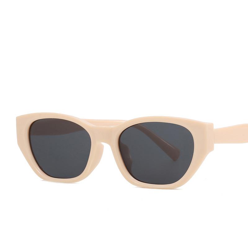 Vintage Okulary Przeciwsłoneczne Kocie Oko dla Kobiet Mężczyzn Retro Prostokątne Okulary Słoneczne Rama PC Unisex Markowe Gogle