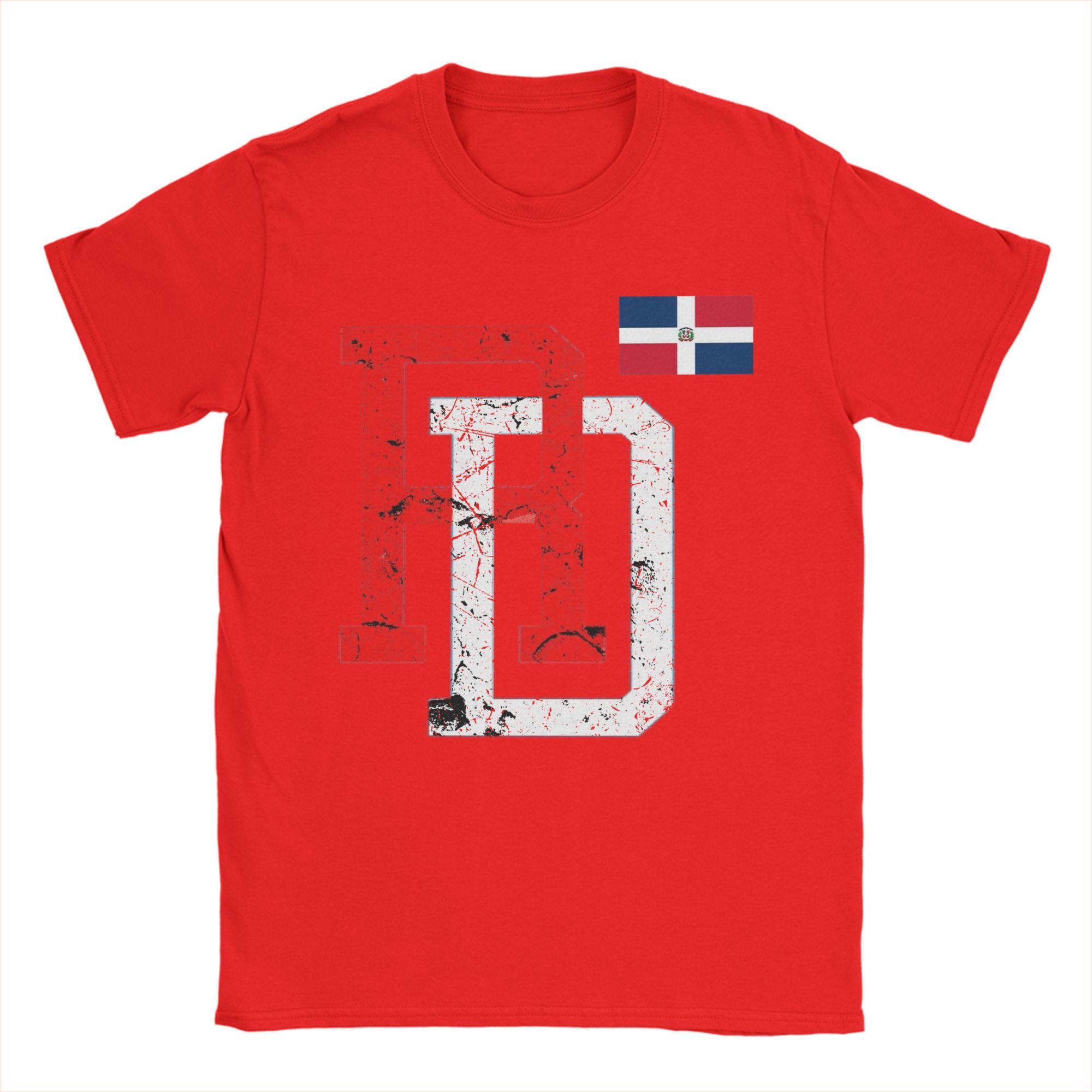 Summer Dominican Republic RD Flag Pride Popular T Shirts 100 Cotton Tshirt for Male Y2K Basic Design Short Sleeve Tees S