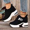Women's Platform Wedge Sneakers, Hidden Lift Casual Sport Shoes