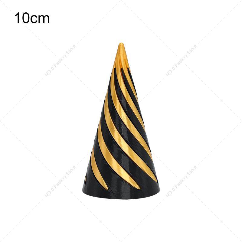 Giocattolo Fidget Cone Spirale Stampato in 3D Piramide Impossibile Attraversabile Scultura Antistress Giocattoli per Adulti Sollievo dallo Stress per Bambini Giocattolo da Tavolo