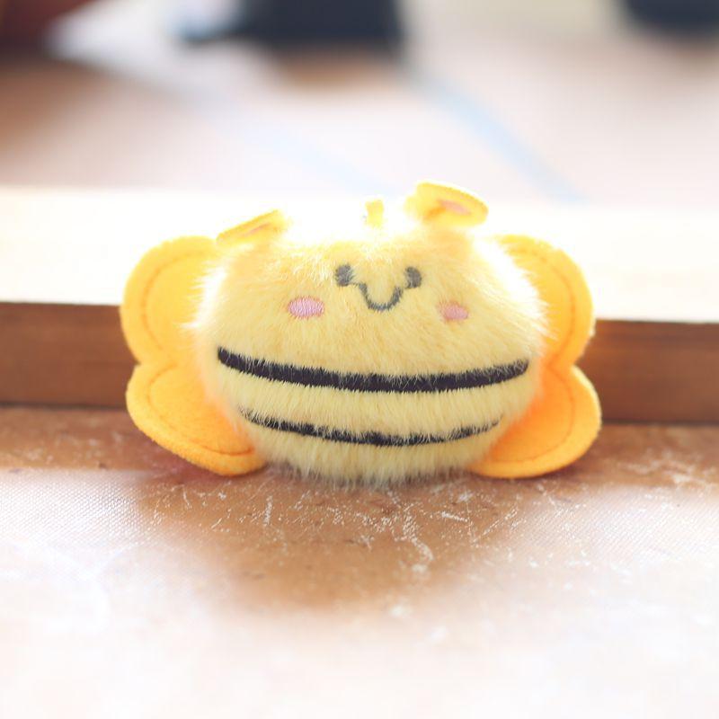

Милая маленькая пчелка, маленькая подвеска, плюшевая игрушка, кукла, мультяшная сумка, подвесное украшение, брелок, кукла, кукла 8 cm.