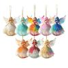 Wooden Angel Pendants Exquisite Xmas Tree Decorations Christmas Hanging Ornaments  Gift Tags