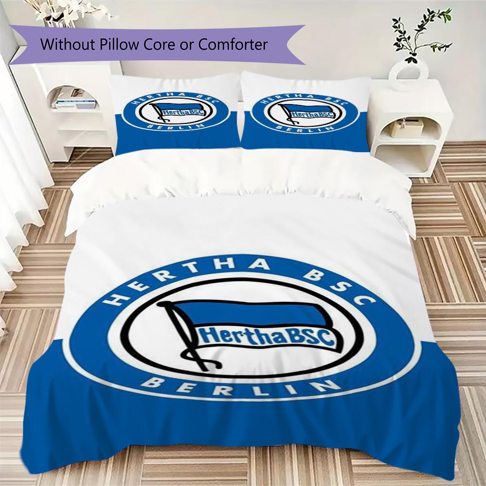 Set Copripiumino Trapuntato con Motivo Hertha BSC Copripiumino Federa Decorazione per la Casa Regalo di Compleanno (1 * copripiumino + 2 * federe senza imbottitura)39