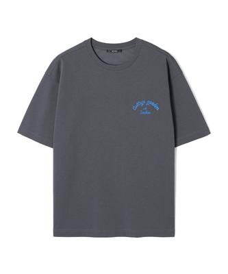ADHOC Men'S Multi-Artwork Basic Short Sleeve T-Shirt (Dk-Grey) (Hc4Sta1)
