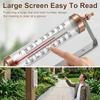 Buiten thermometer Decoratieve Buiten thermometer Waterdicht Geschikt voor Buitenmuur Raam Tuin Kas Terras Garage