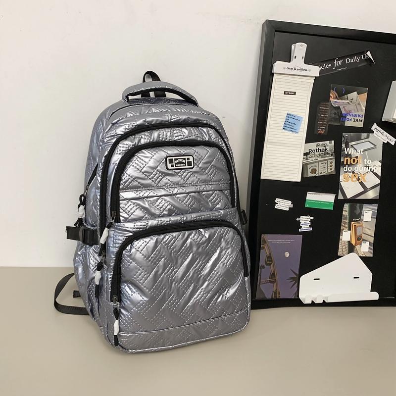 Geantă de școală pentru elevi Rucsac de damă de culoare solidă Rucsac de mare capacitate pentru bărbați