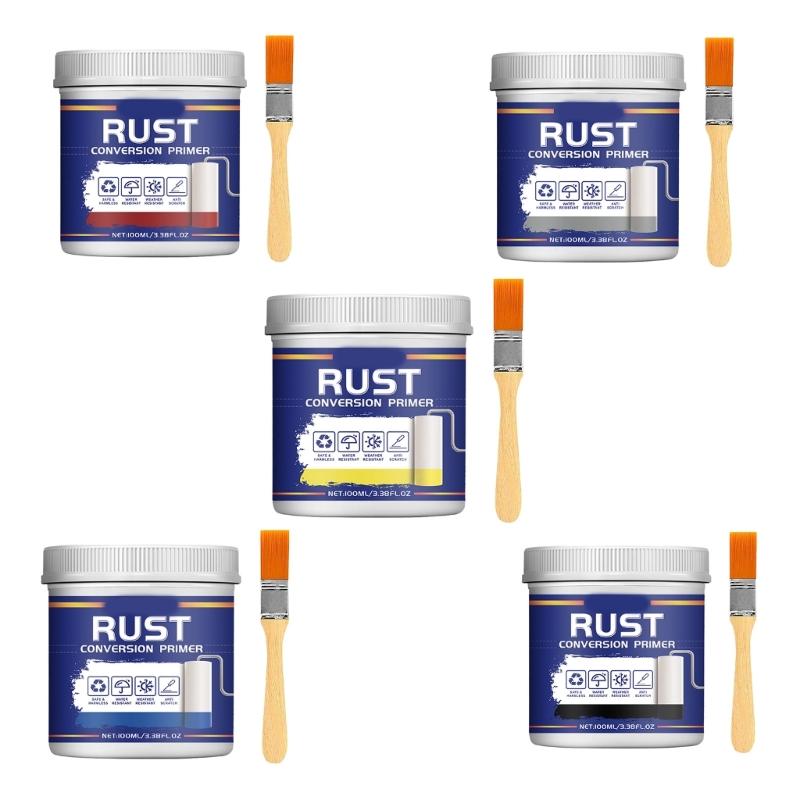 Primer Convertitore di Ruggine per Supporti Metallici Uso Professionale Riparazione Ruggine Primer Protettivo per Prevenire la Ruggine
