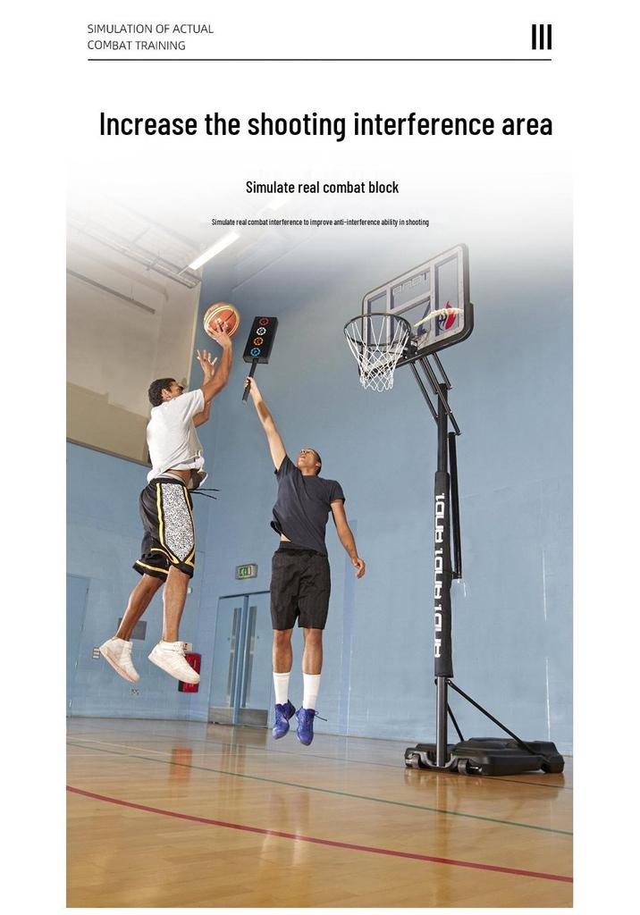 Basketball Dribbling & Shooting Defense Trainer - Ball Control & Interference Training Equipment