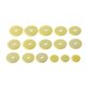 16pcs/lot Flute Clarinet for Key Pads Musical Music Replacement Faux Leather Cushion Wind Instrument Acces