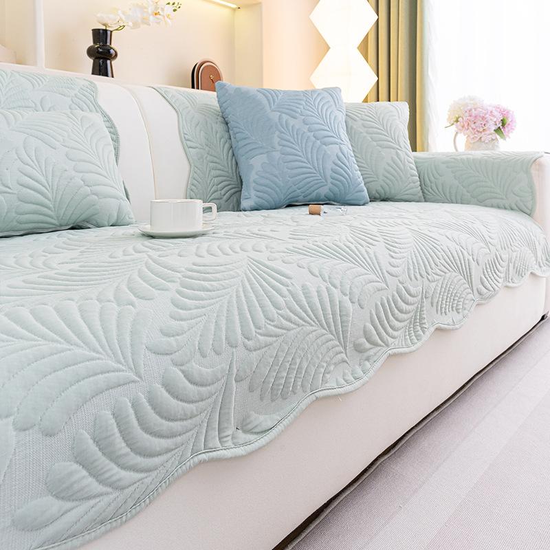 

New Cream Wind Sofa Cushion Universal In All Seasons One-Piece Straight-Breasted Leather Sofa Seat Cushion All-Inclusive Cover Cloth Towel 70*70cm