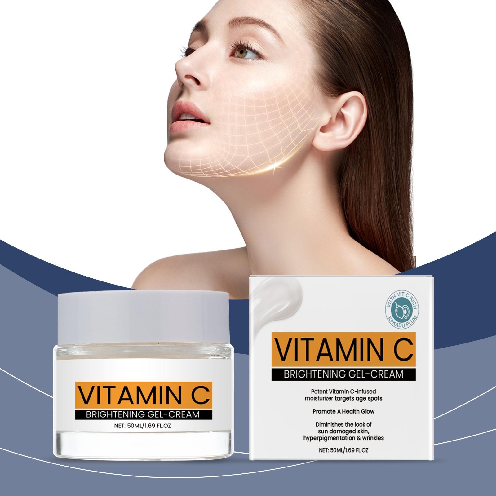 

Отбеливающий гель-крем для лица, коллагеновый крем, укрепляющий, увлажняющий, осветляющий, против мелких морщин, крем с ниацинамидом белый