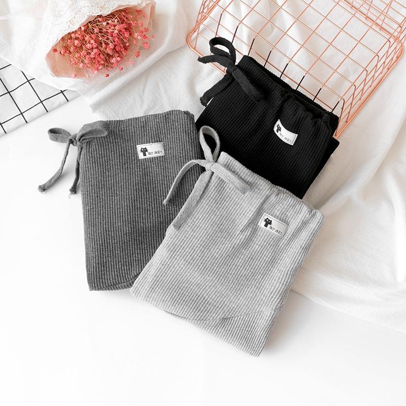 11 #maternity Leggings Spring and Autumn Pants Belly Support Pants Striped Leggings Maternity Wear Nine-point Pants