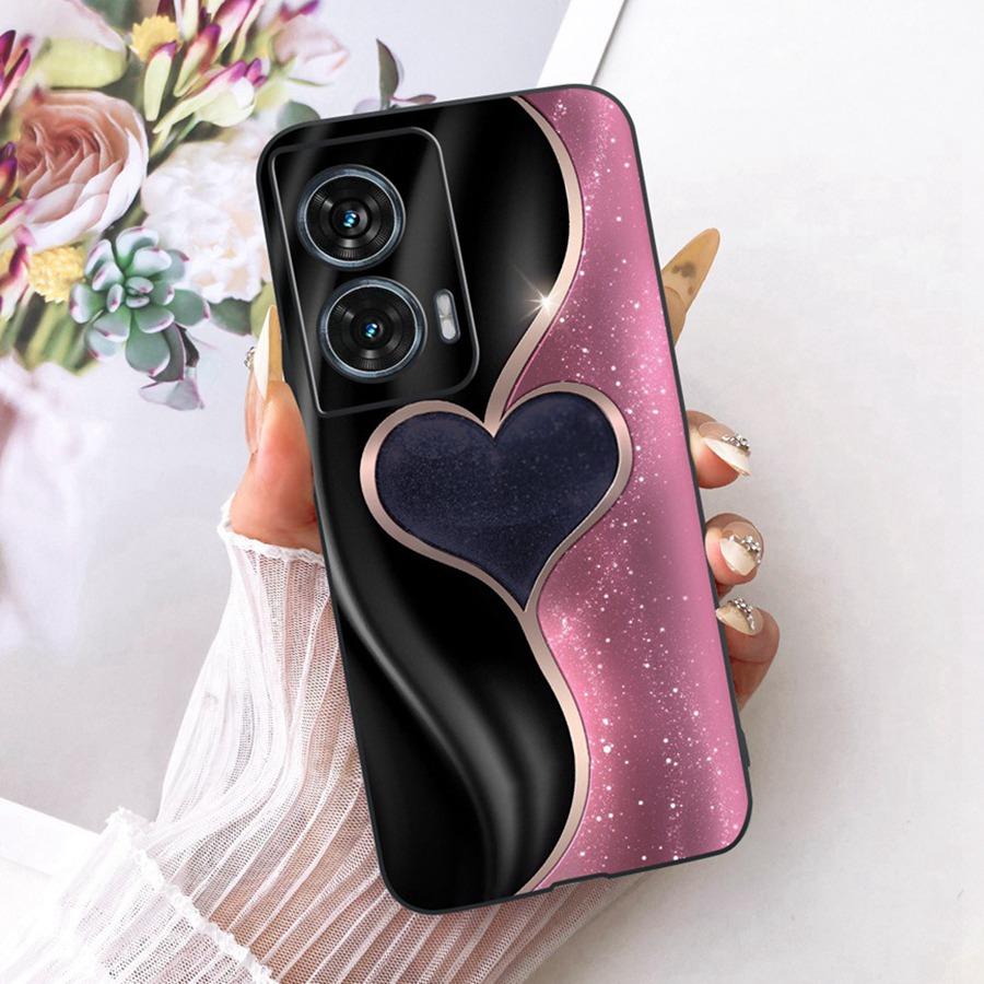 For Motorola Edge 50 Fusion Case XT2429-1 Soft TPU Flower Protective Phone Cases For Motorola G96 motog96 5G Fundas Cover Coque
