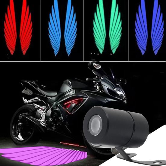 1 Pair Motorcycle Logo LED Light Motorcycle Projector Light 3W Angel