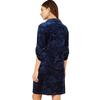 Yumi Womens/Ladies Crushed Velvet Roll Sleeve Tunic Dress