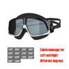 Queshark Adult -1.5 To -10.0 Myopia Swim Eyewear Silicone Anti Fog Swimming Goggles Custom Different Left and Right Eyes