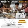 For iPhone 11 Magnetic Case with Ring Kickstand PC+Silicone Drop-Proof Phone Cover