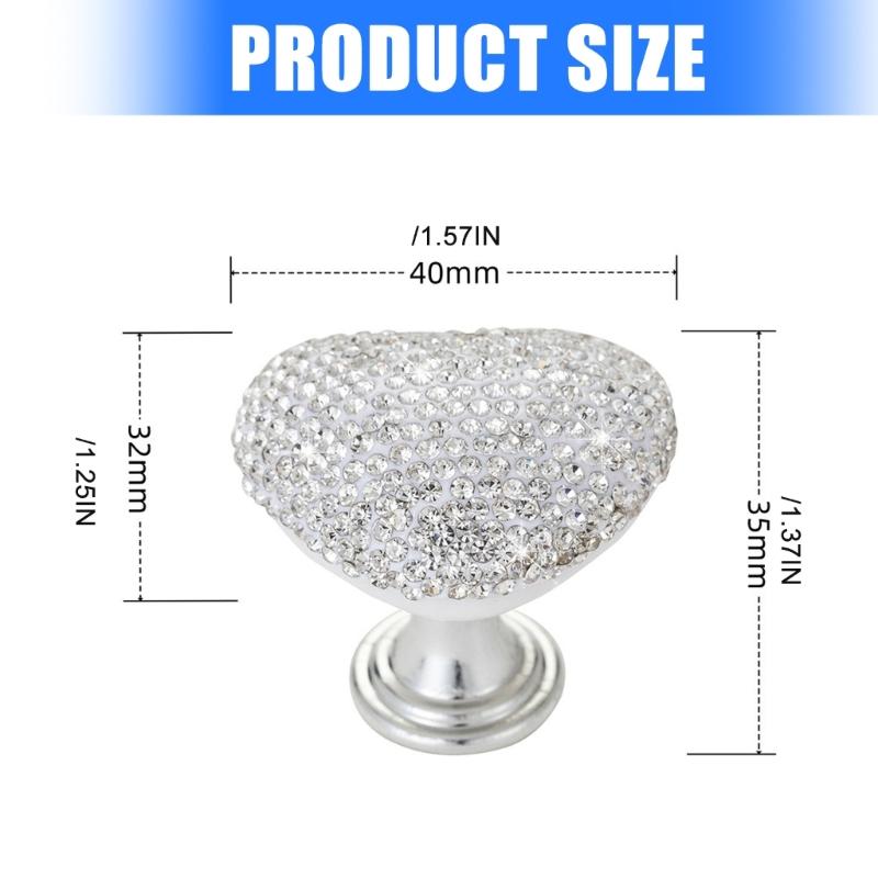 Car Push Start Button Heart Shape Engine Start Buttons Cover Automotive Decorative lgnition Switches Rocker Lever