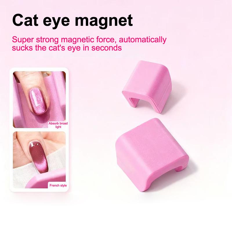 Nail Magnetic Automatic Cat Eye Suction Magnet Cube Nails Strong 5D Nail Art For Uv Gel Polish Nails Art Design