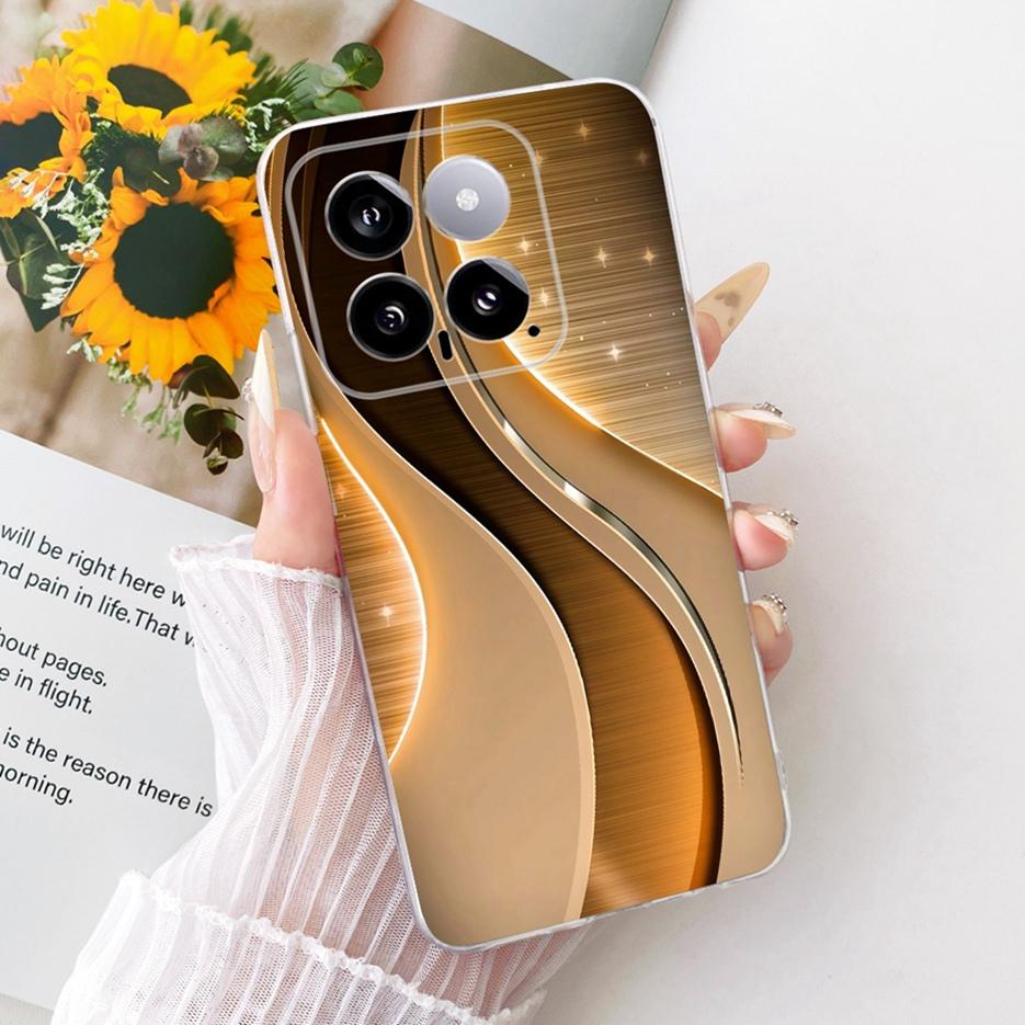 For Xiaomi Mi 14 Pro Case Cute Lion Fashion Painted Cover Soft Silicone Slim Phone Case For Xiaomi 14 Pro Mi14 Pro Fundas Bumper
