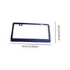 2 Pack Car License Plate Frame for Women in Stainless Steel with Rhinestones