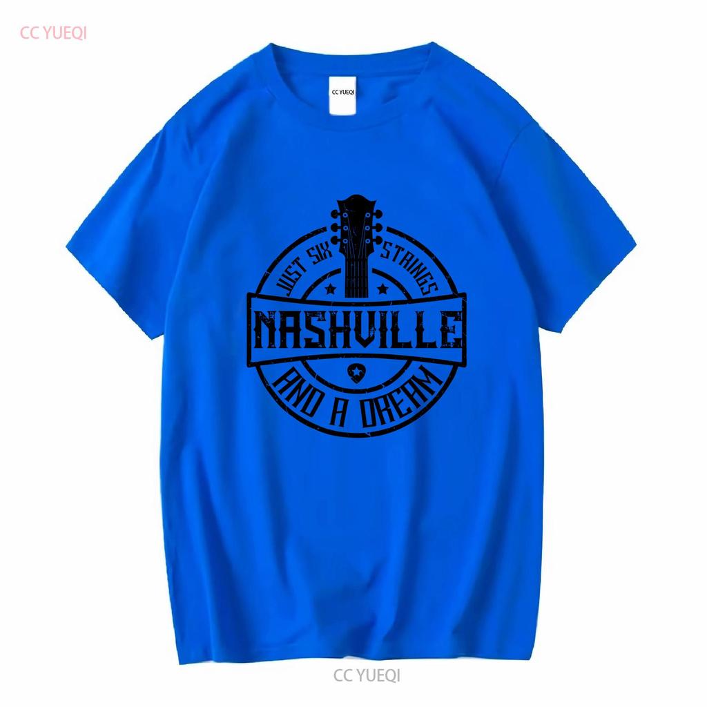 Music Nashville with Nashville Six Strings and a Dream Guitar T shirt Vintage Design Premium Comfort Ideal for Enthusiasts