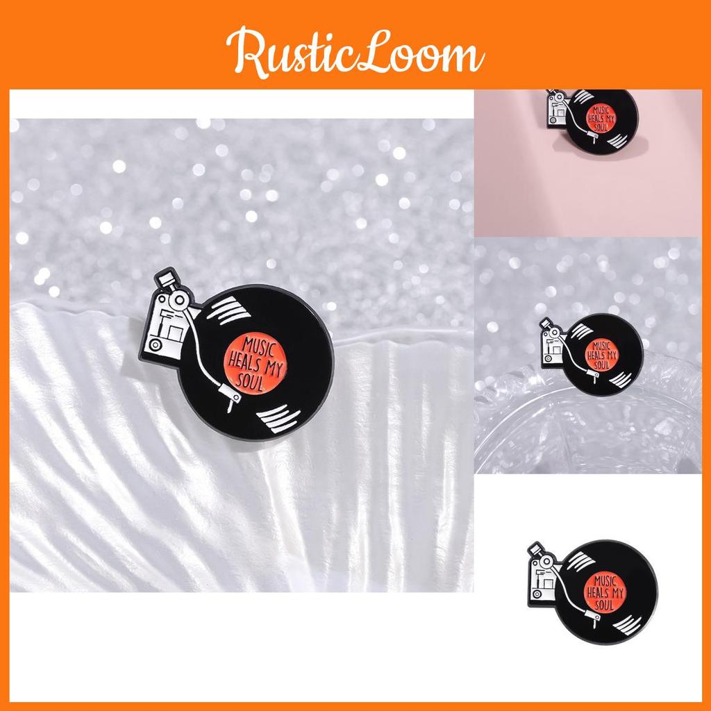 Record Unique Colorful Metal Pin Creative Brooch Fashionable Accessory For Everyone