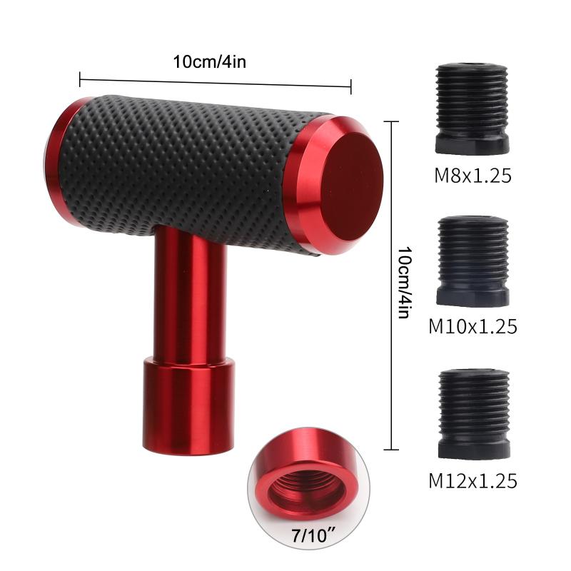 Gear Shift Knob Aircraft Joystick T-Handle Hammer Fit For At Mt Car Shifter Lever Handle Aluminum Alloy Car Accessories