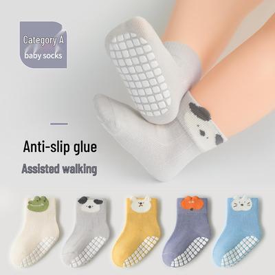 Podzimní bavlněné podlahové ponožky pro miminka, třída A, bez švů, 0-3 měsíce, kojenecké vnitřní ponožky do půli lýtek, první krůčky