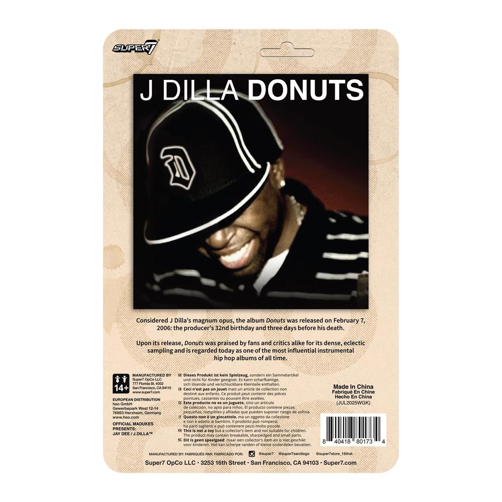Super7 J Dilla Reaction Figure Wave 02 J Dilla Action Figure - (Donut)
